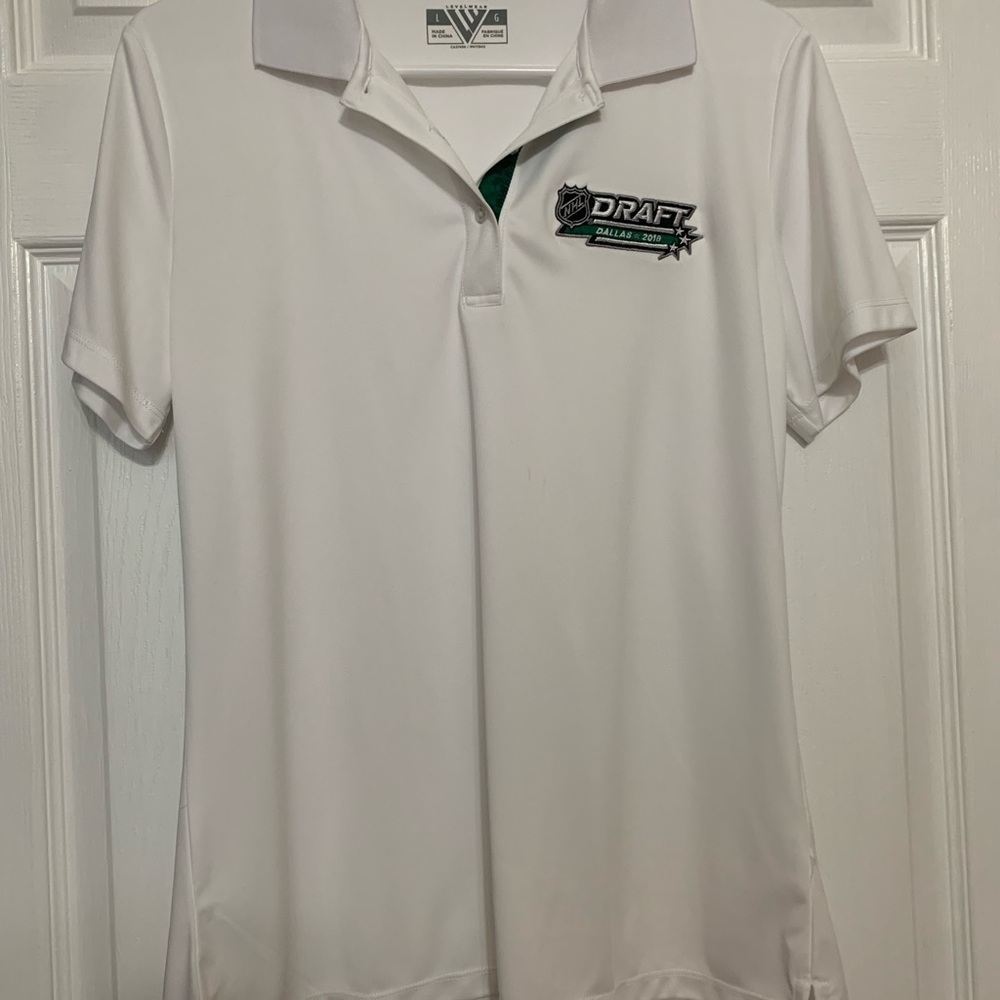 NHL Draft 2018 White Polo Shirt